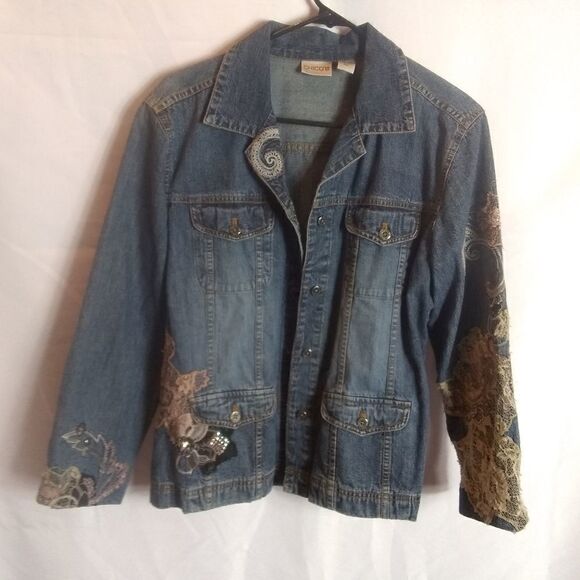 Vintage Chico's jean jacket - Picture 1 of 10